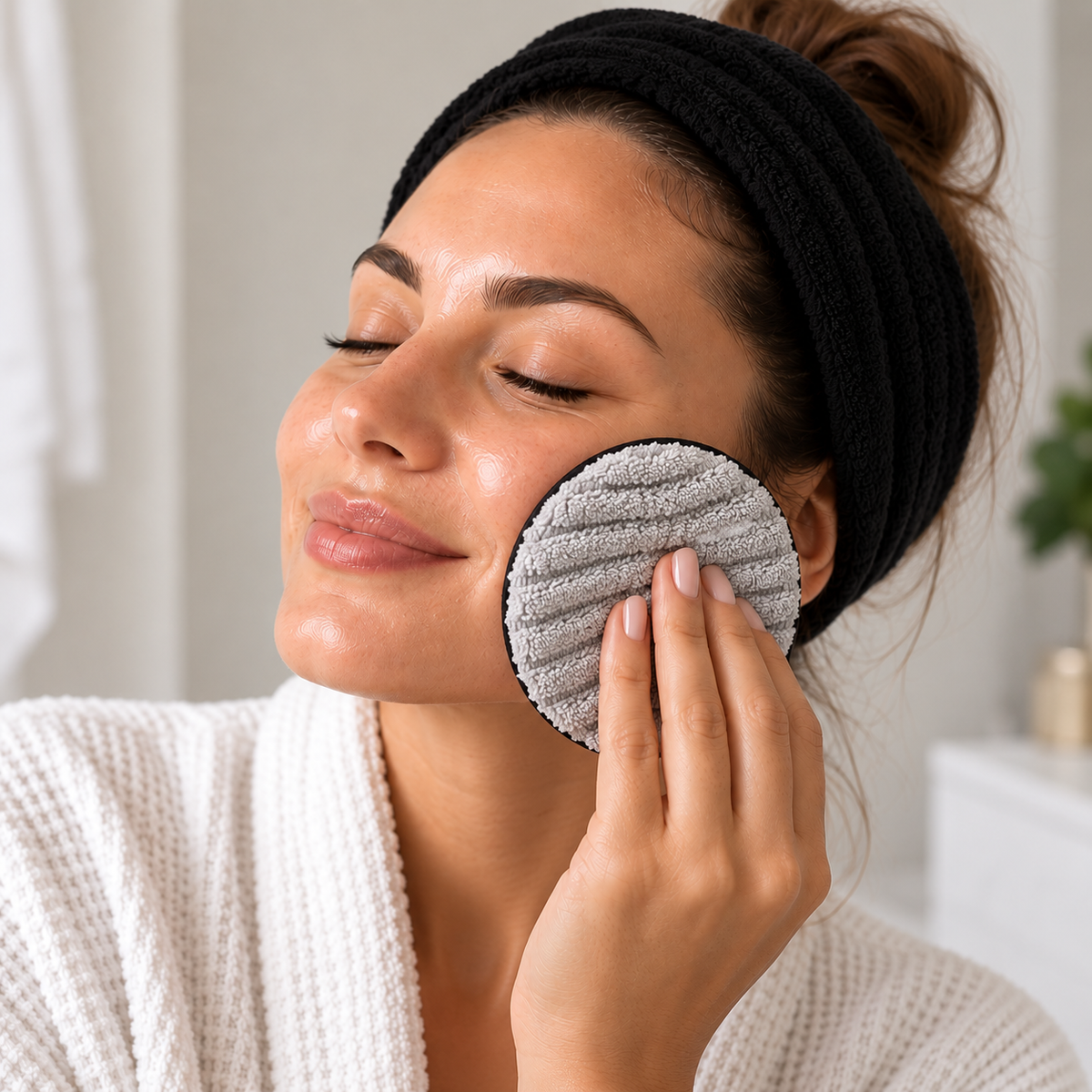 4 Pack - Reusable Cleansing Pads & Wash Bag
