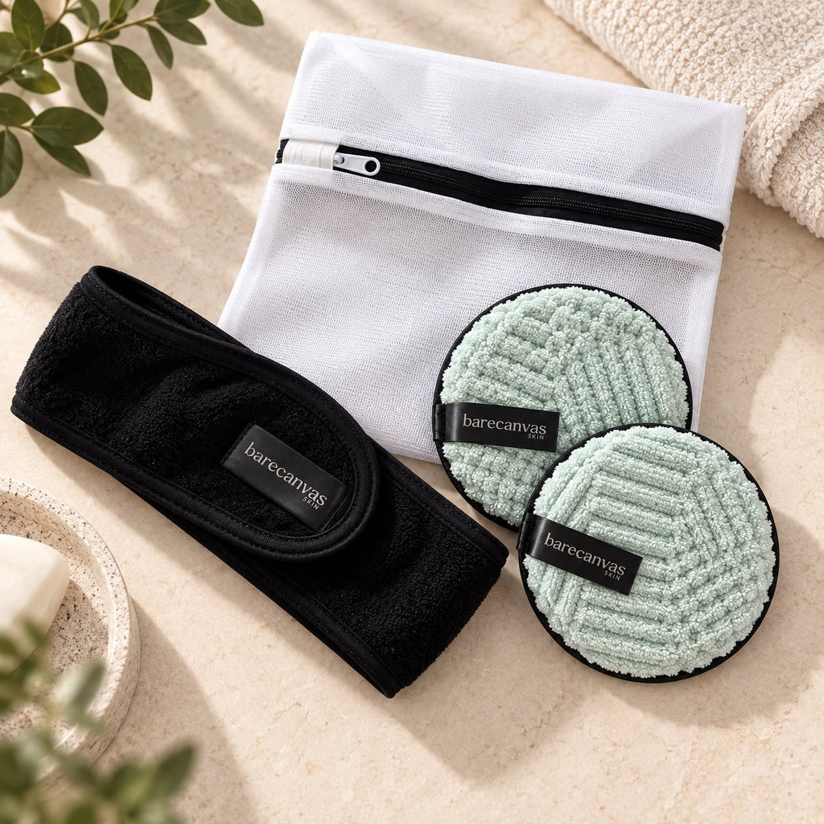 Reusable Cleansing Pads & Headband Set